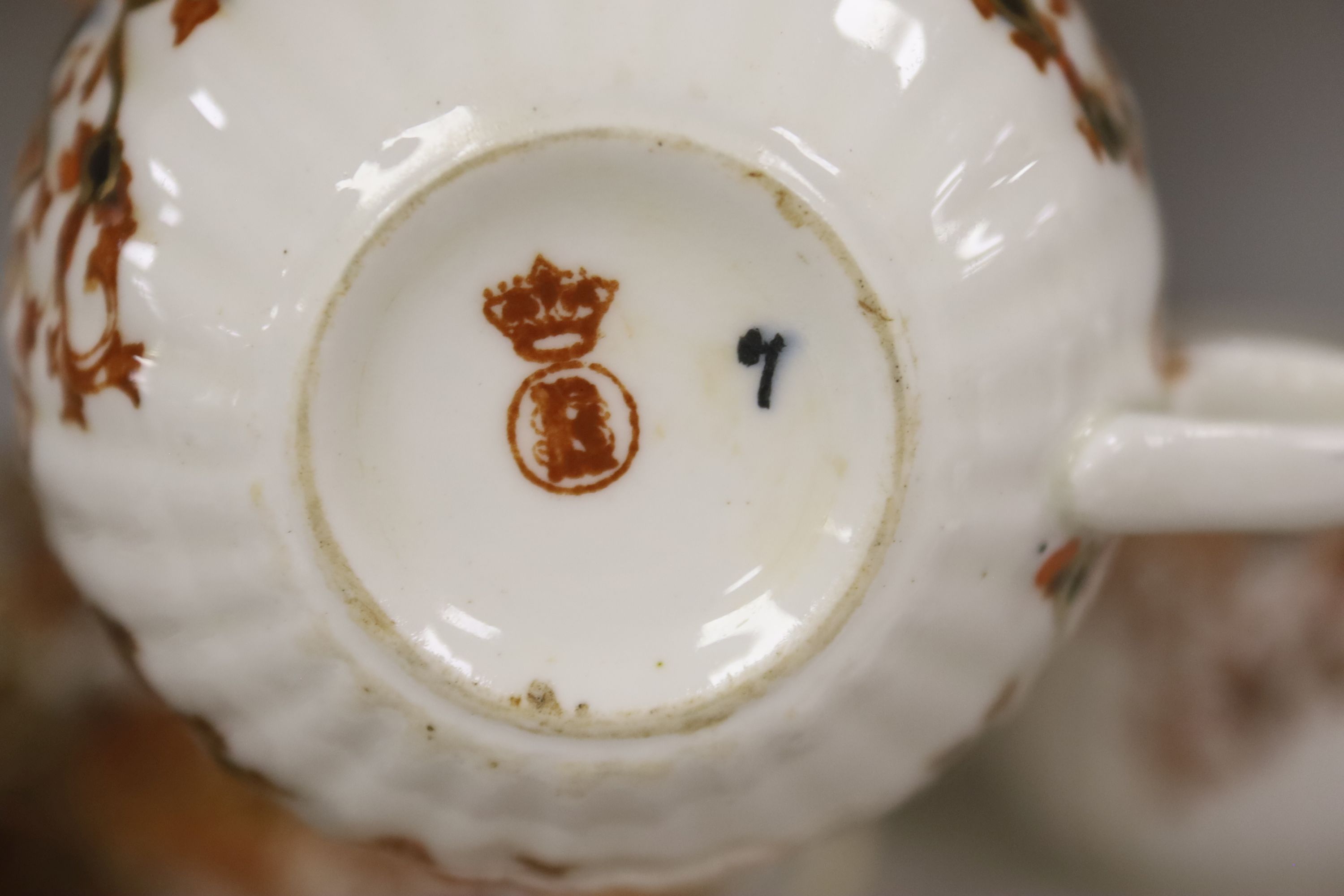 A set of six Royal Crown Derby Imari pattern coffee cups & saucers and a qty of other coffee and tea wares, including a child's French